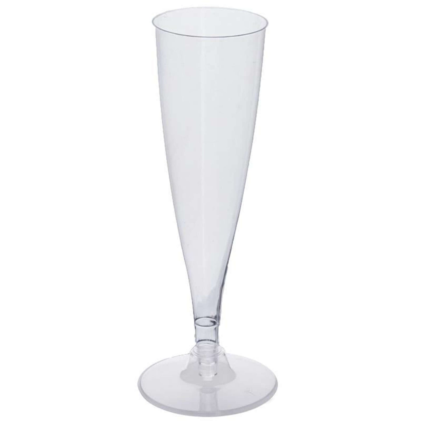 12 - Pack Plastic Champagne Flutes Hollow Stem Clear - Lightweight Disposable Glasses for Toasts 5oz - NestOCart