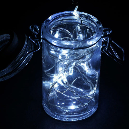 20 LED Micro Fairy String Lights Starry Bright Design White - Battery Operated Party Accent 90" - NestOCart