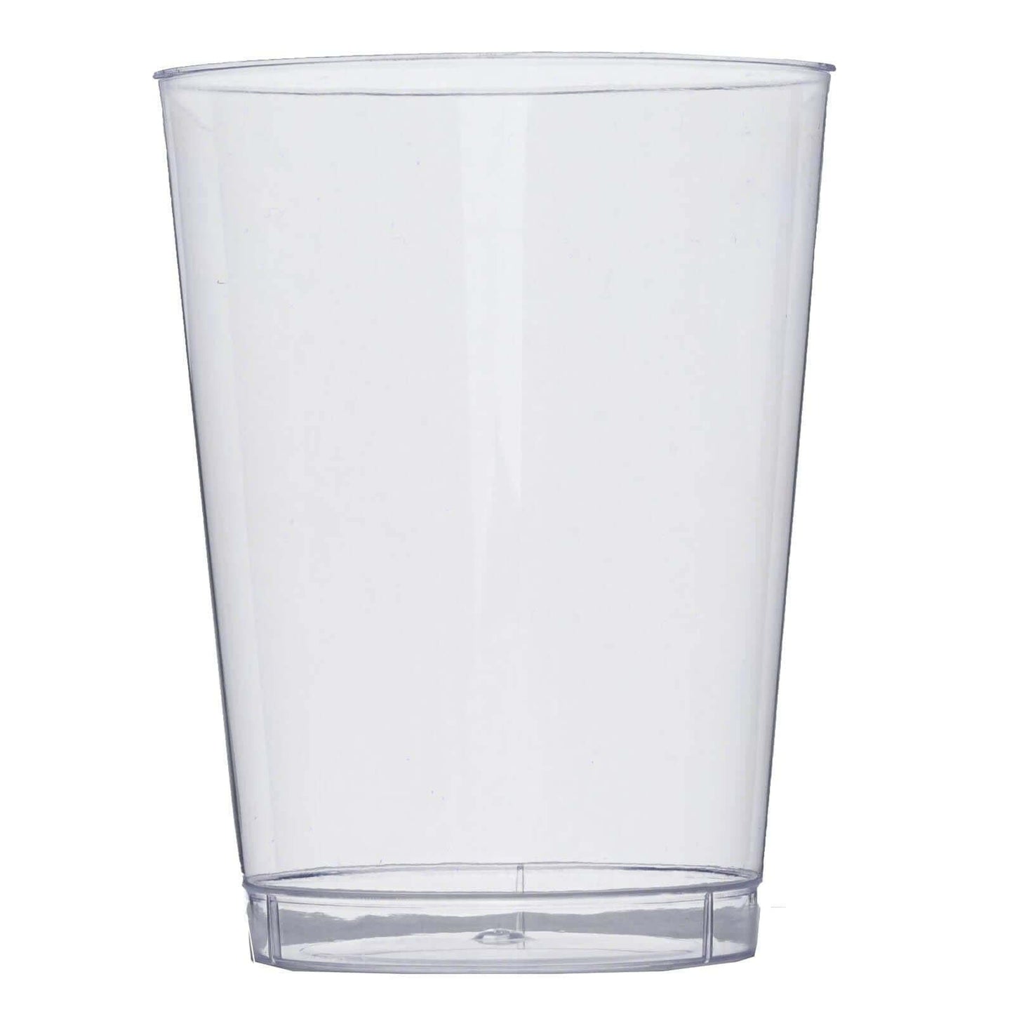 25 - Pack Plastic Tumbler Cups Clear - Stylish Disposable Party Glasses 10oz - NestOCart