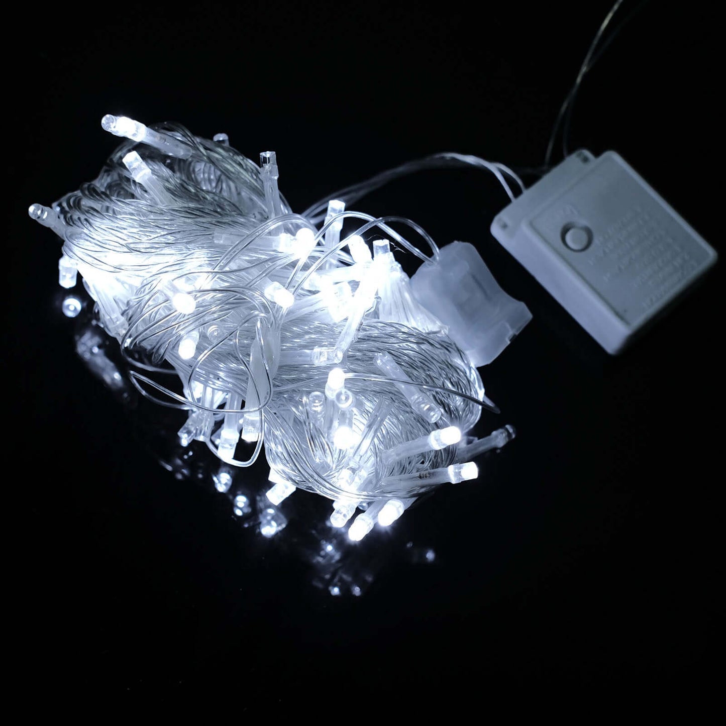 30ft Cool White 100 LED Connectable String Lights, 120V Fairy Lights - NestOCart