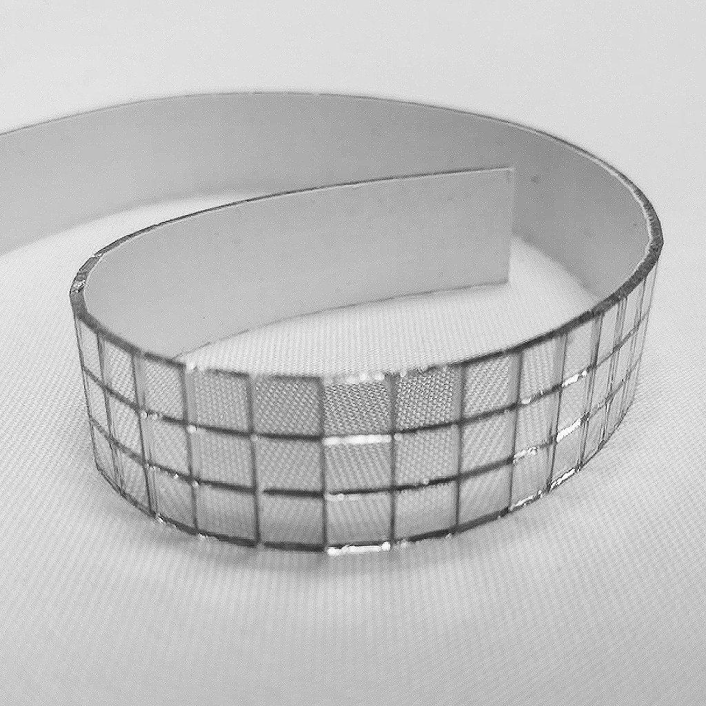 32" Tall Silver Polystone Mirror Mosaic Pedestal Trumpet Floor Vase - NestOCart