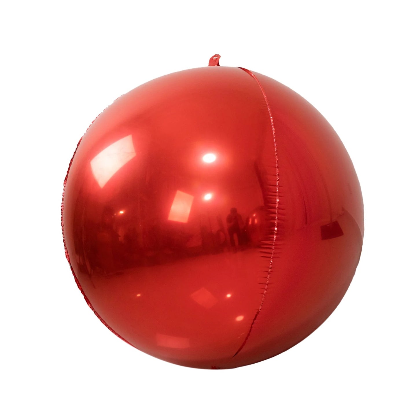 4 - Pack Metallic Red Sphere Balloons, 39" Orbz Mylar Balloons Helium or Air - Filled Party Supplies - Bell Racket Store