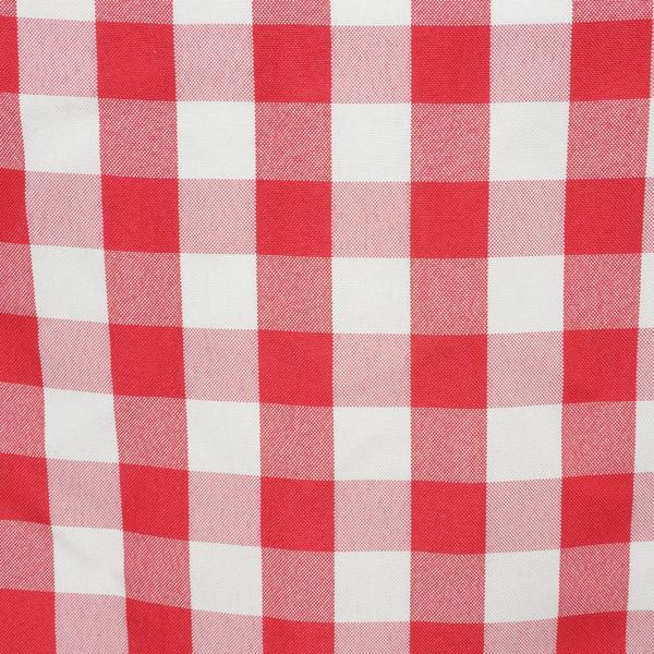 5 Pack Polyester 15"x15" Napkins Red/White Buffalo Plaid Gingham Style Cloth Napkins - NestOCart