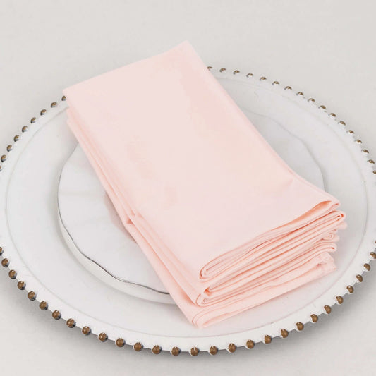 5 Pack Scuba 20"x20" Napkins Blush - Durable & Reusable Dinner Napkins - Bell Racket Store