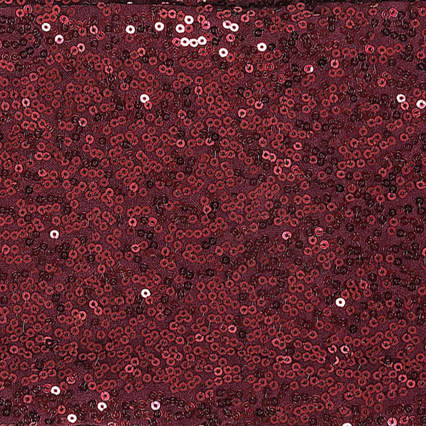 5 Pack Sequin Spandex Chair Sashes Burgundy - Stretch Chair Bands 6"x15" - Bell Racket Store