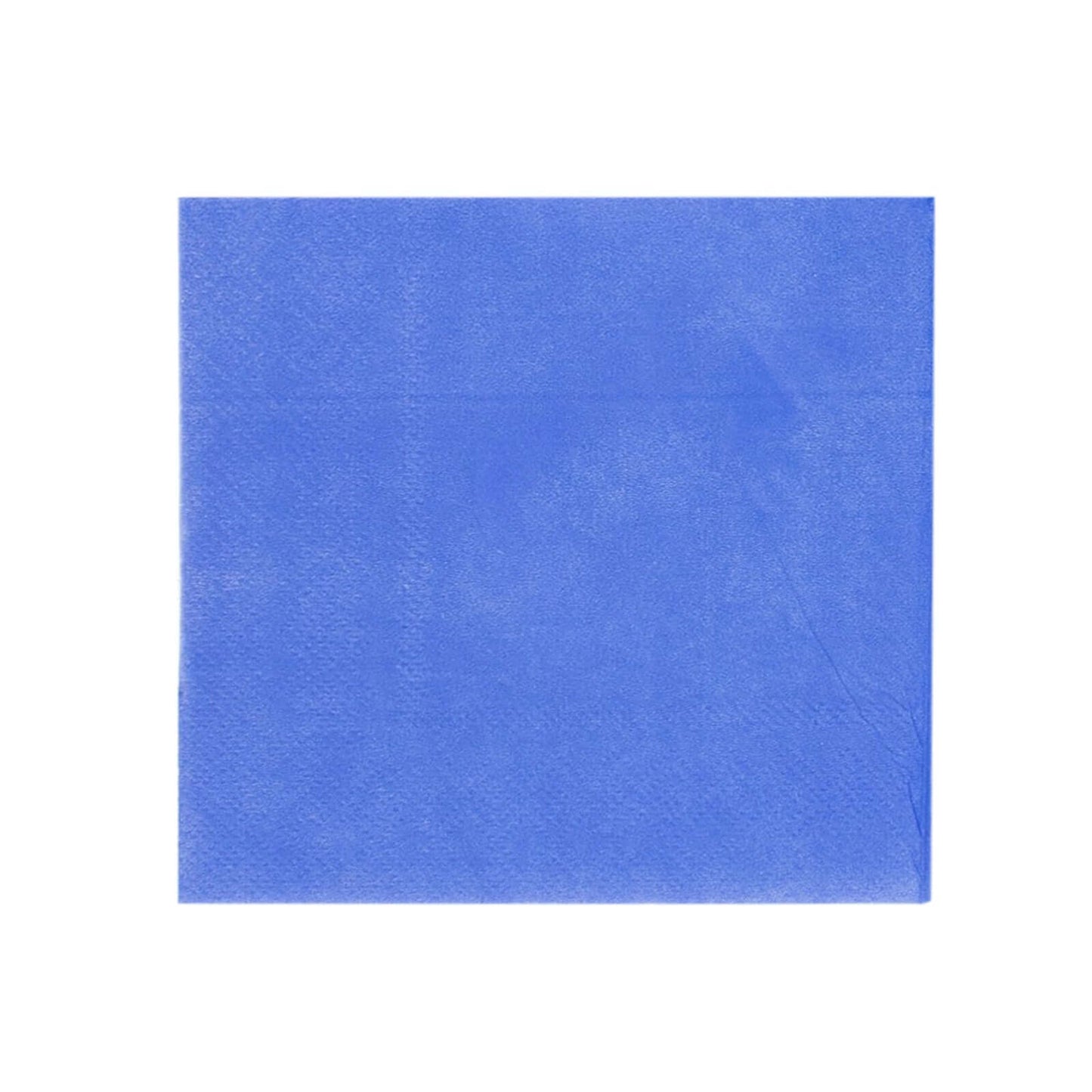 50 - Pack Paper Beverage Napkins Royal Blue - 2 Ply Disposable Soft 18GSM Cocktail Napkins 5"x5" - Bell Racket Store