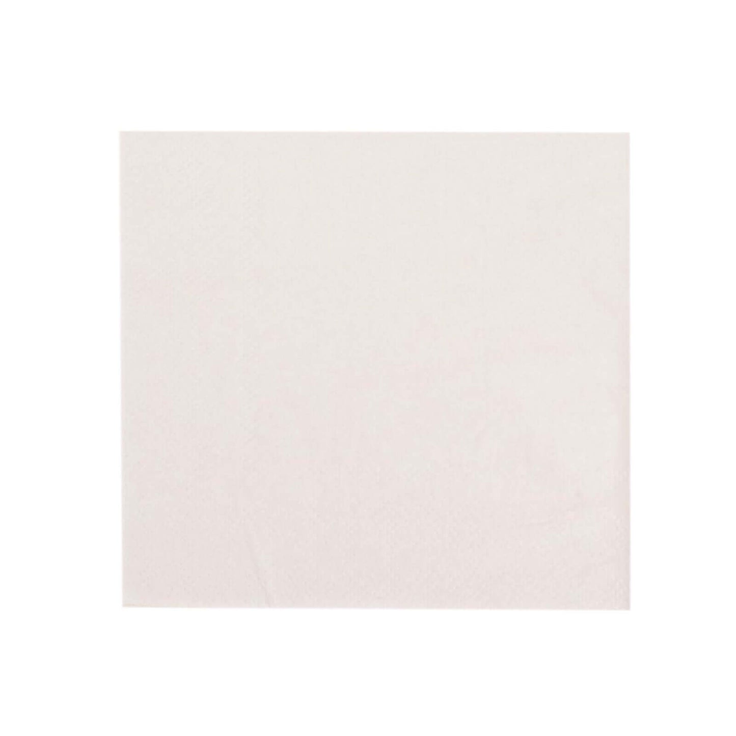 50 - Pack Paper Beverage Napkins White - 2 Ply Disposable Soft 18GSM Cocktail Napkins 5"x5" - Bell Racket Store