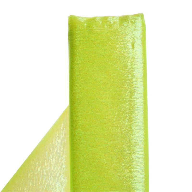 54" x 10 Yards Yellow Glossy Polyester Fabric Roll - NestOCart