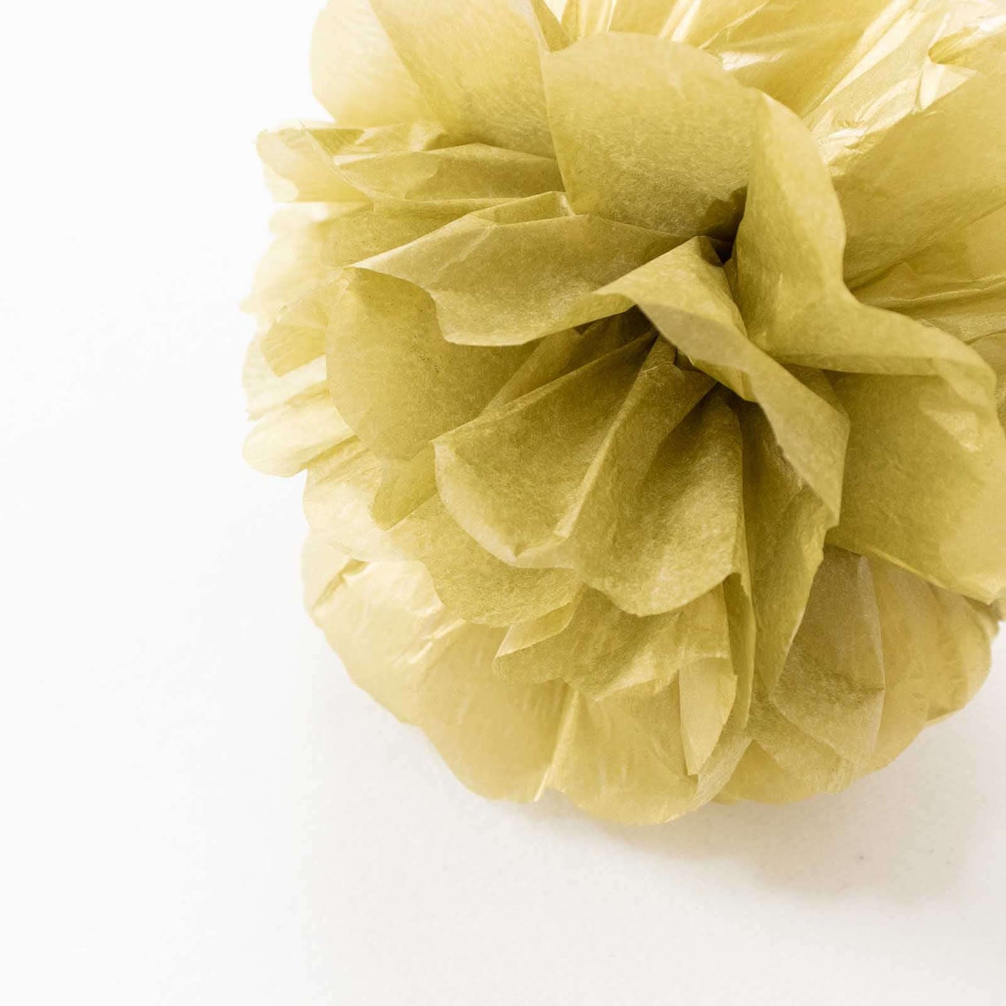 6 Pack 6" Gold Tissue Paper Pom Poms Flower Balls, Ceiling Wall Hanging Decorations - NestOCart