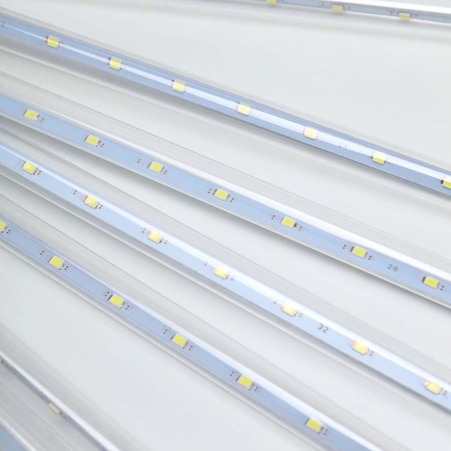 8 Tubes LED Hanging String Lights Icicle Design Clear - Waterproof Snowfall Effect 12" - NestOCart