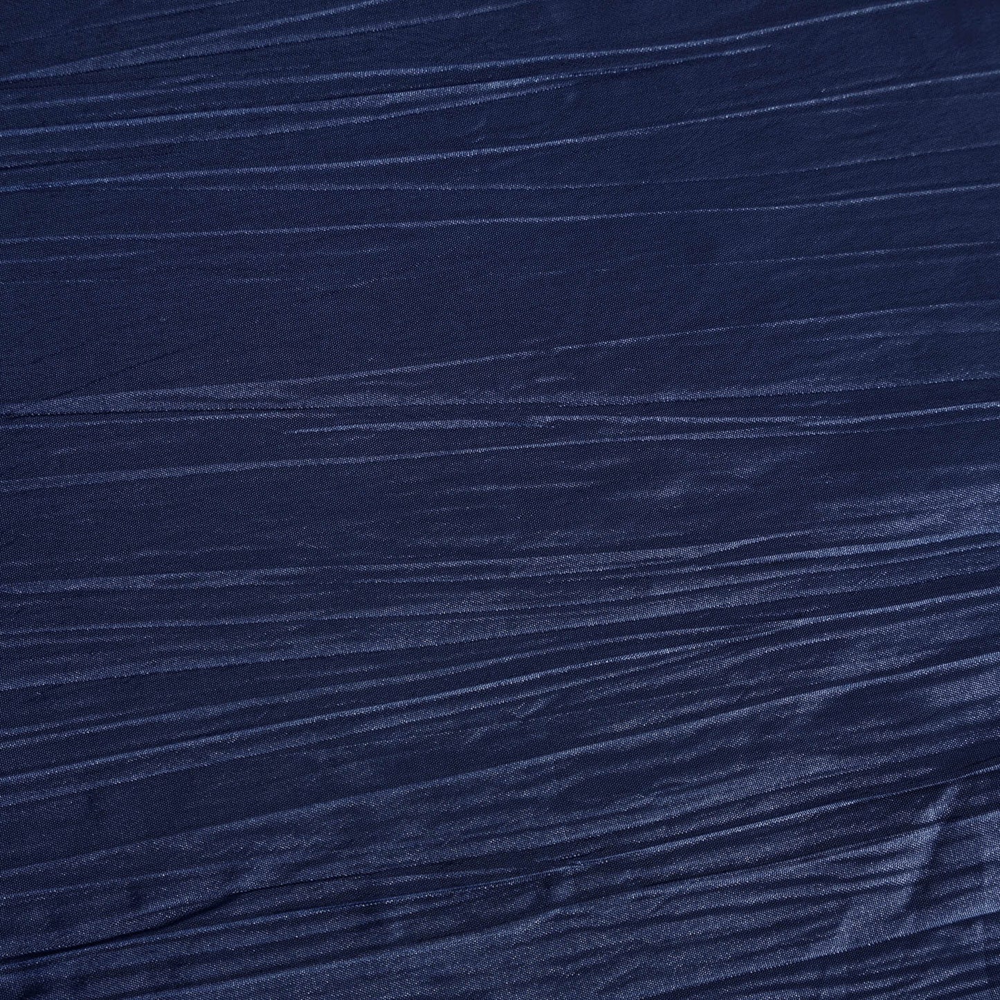 Taffeta 60"x102" Rectangle Tablecloth Navy Blue - Accordion Crinkle Table Cover