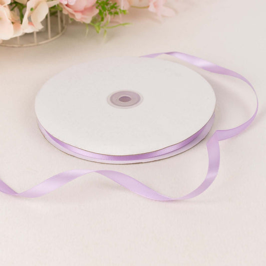 100 Yards 3/8" Lavender Lilac Single Face Decorative Satin Ribbon