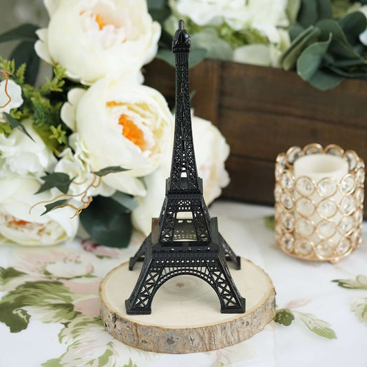Eiffel Tower Table Centerpiece Metal Black - Stylish Decorative Cake Topper for Parties & Gatherings 10" - NestOCart