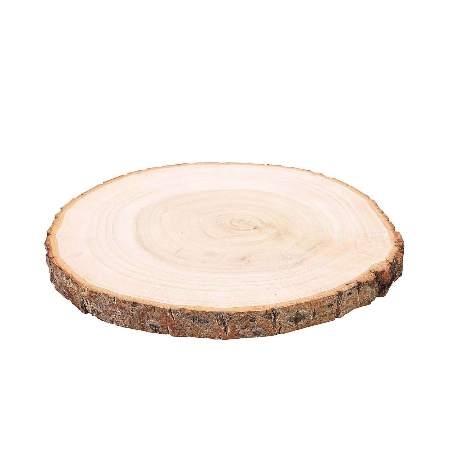 Rustic Poplar Wood Slices Round - Unique Decor for Tables & Events 15" Dia