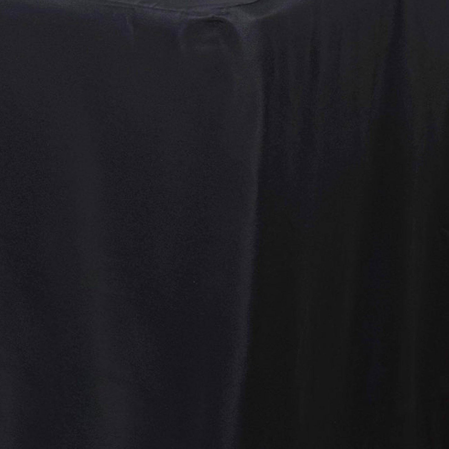 Fitted Polyester 96"x30" Rectangle Tablecloth Black - Durable and Easy to Maintain Table Cover - NestOCart