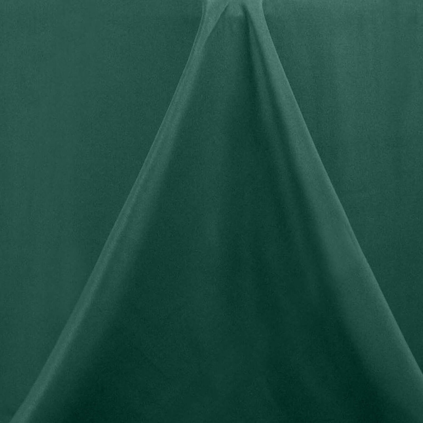 Premium Polyester 132" Round Tablecloth Hunter Emerald Green - Seamless 220GSM Wrinkle-Resistant Table Cover