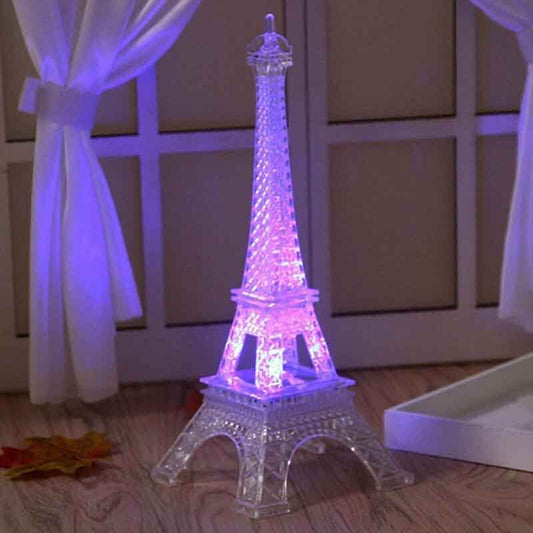 LED Centerpiece Eiffel Tower Design Color Changing - Light Up Night Party Decor 10" - NestOCart