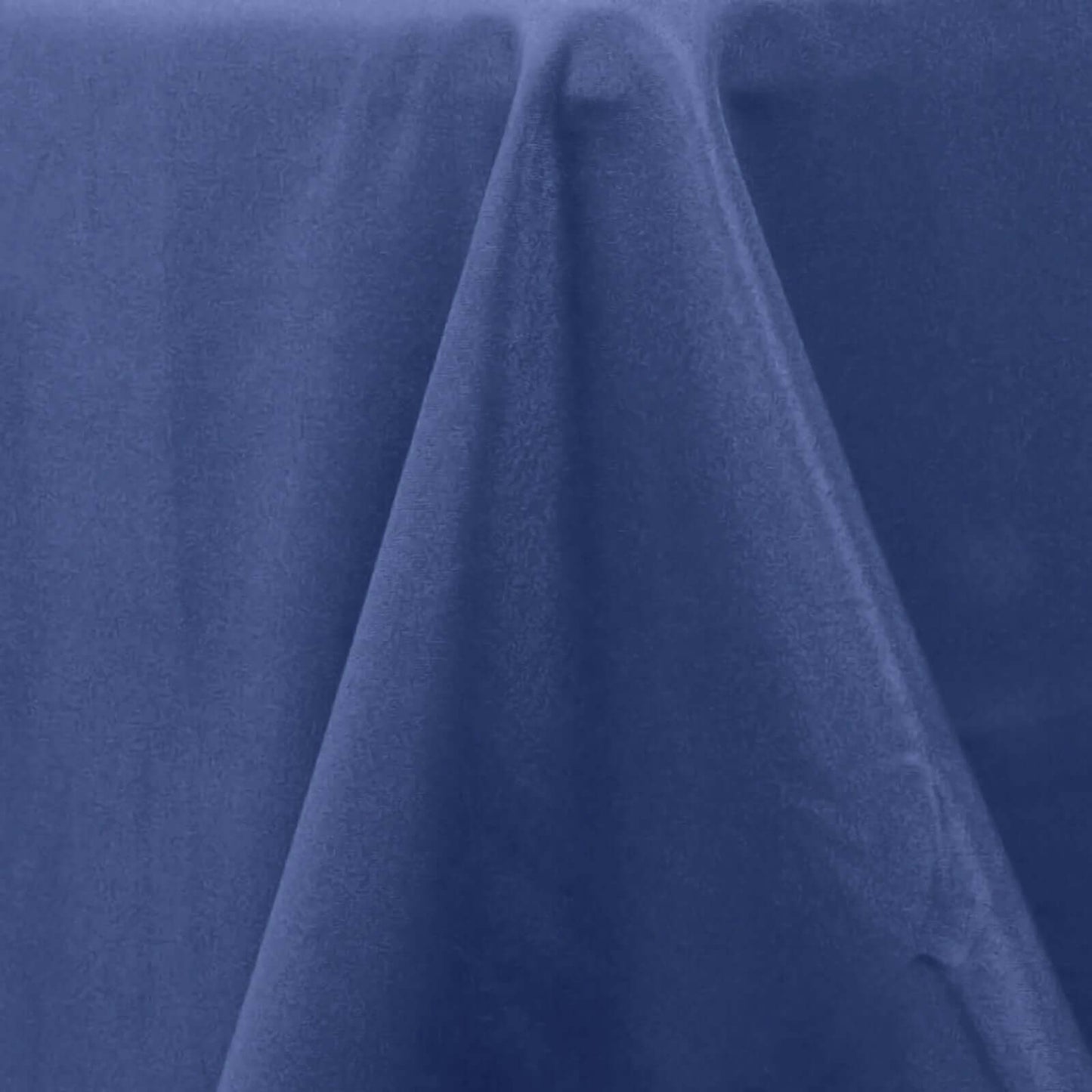 Premium Polyester 120" Round Tablecloth Navy Blue - Seamless 220GSM Wrinkle-Resistant Table Cover