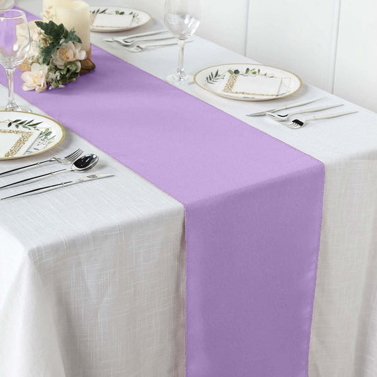 Polyester 12"x108" Table Runner Lavender - Durable & Wrinkle - Resistant Table Decor - NestOCart