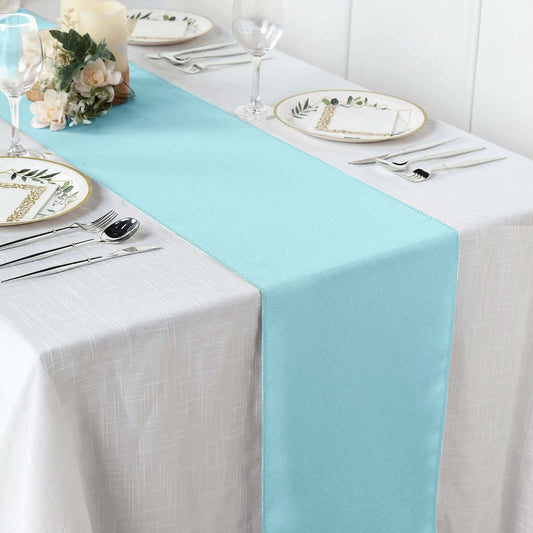 Polyester 12"x108" Table Runner Light Blue - Durable & Wrinkle - Resistant Table Decor - NestOCart