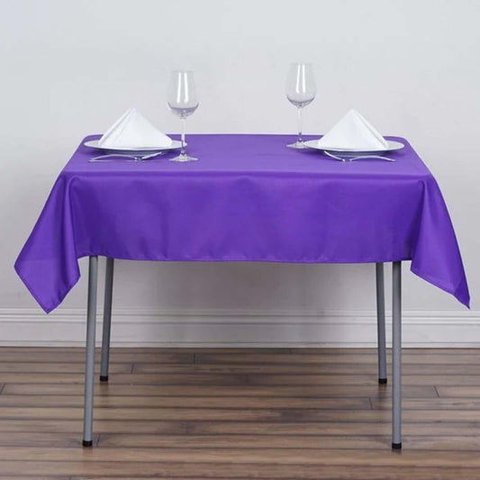 Polyester Square 54"x54" Tablecloth Purple - Wrinkle - Resistant & Durable Table Cover - NestOCart