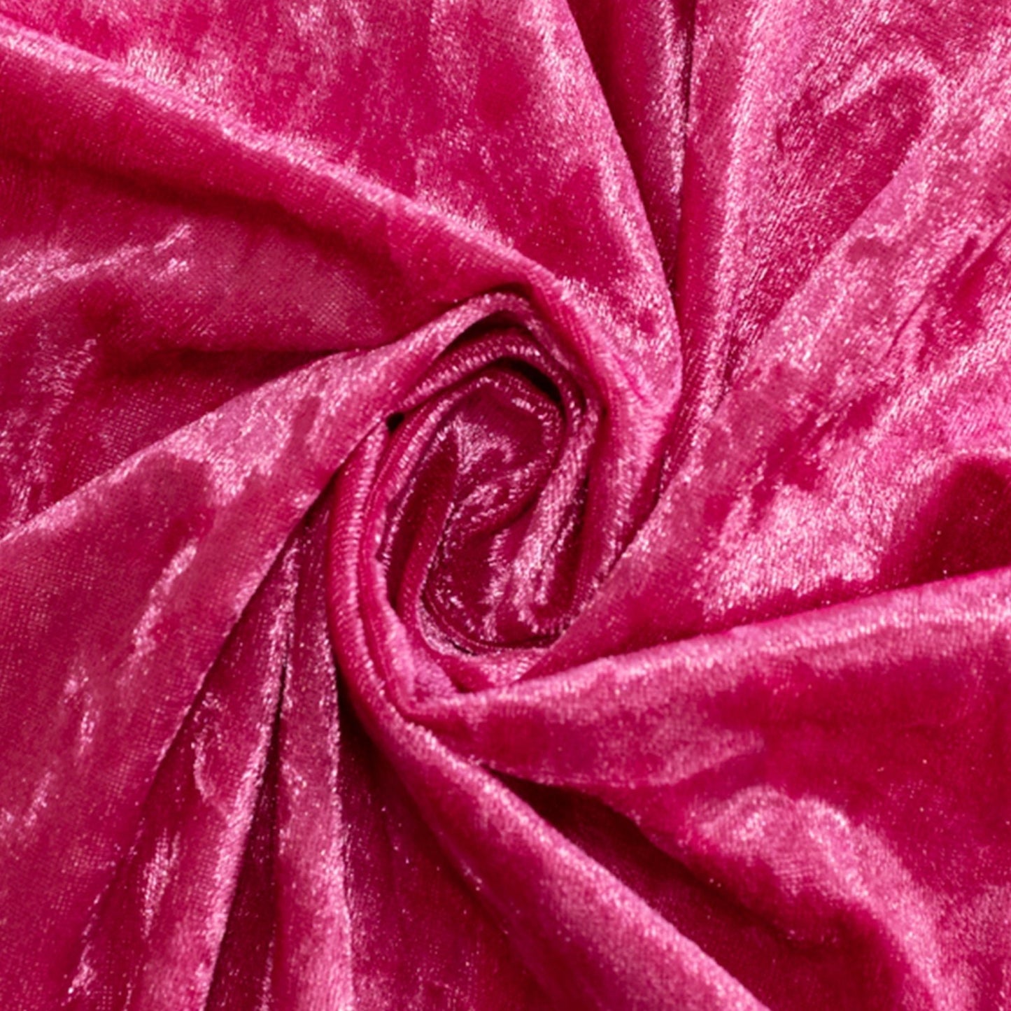 Premium Crushed Velvet 90"x132" Rectangle Tablecloth Fuchsia - Reusable Soft & Seamless Table Cover - Bell Racket Store