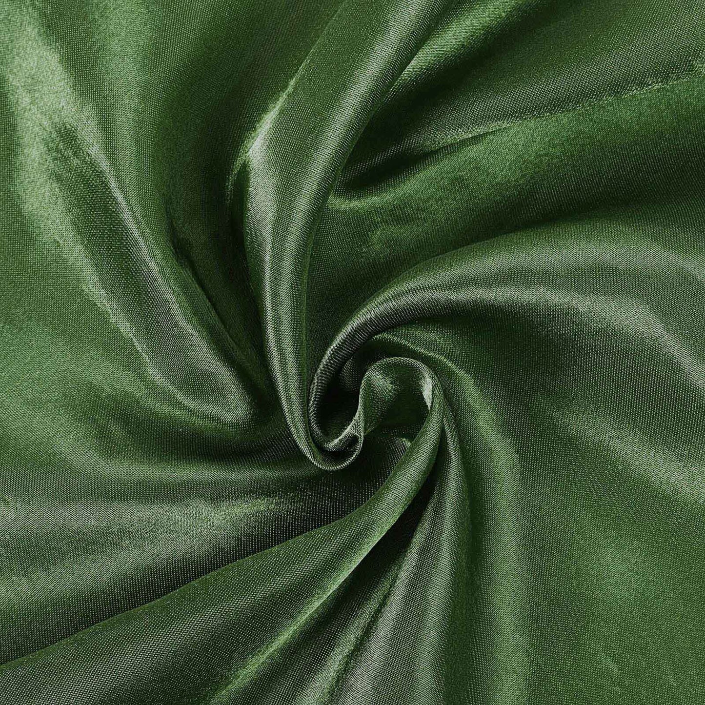 Satin 108" Round Tablecloth Olive Green - Smooth and Lustrous Table Cover - NestOCart