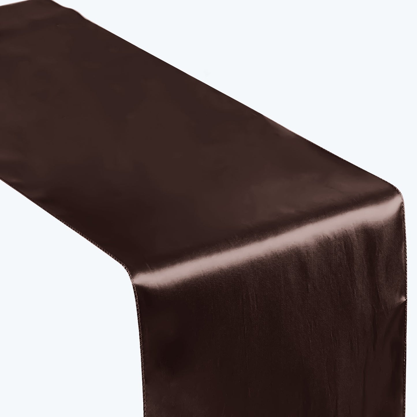 Satin 12"x108" Table Runner Chocolate - Stylish Table Linen - NestOCart