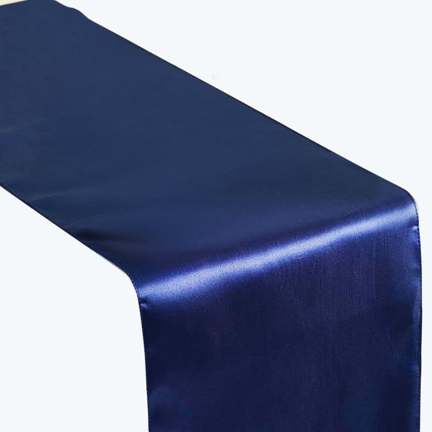 Satin 12"x108" Table Runner Navy Blue - Stylish Table Linen - NestOCart