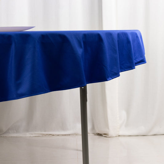 Scuba Round 70" Tablecloth Royal Blue - Wrinkle Free & Stain Resistant Table Cover - Bell Racket Store