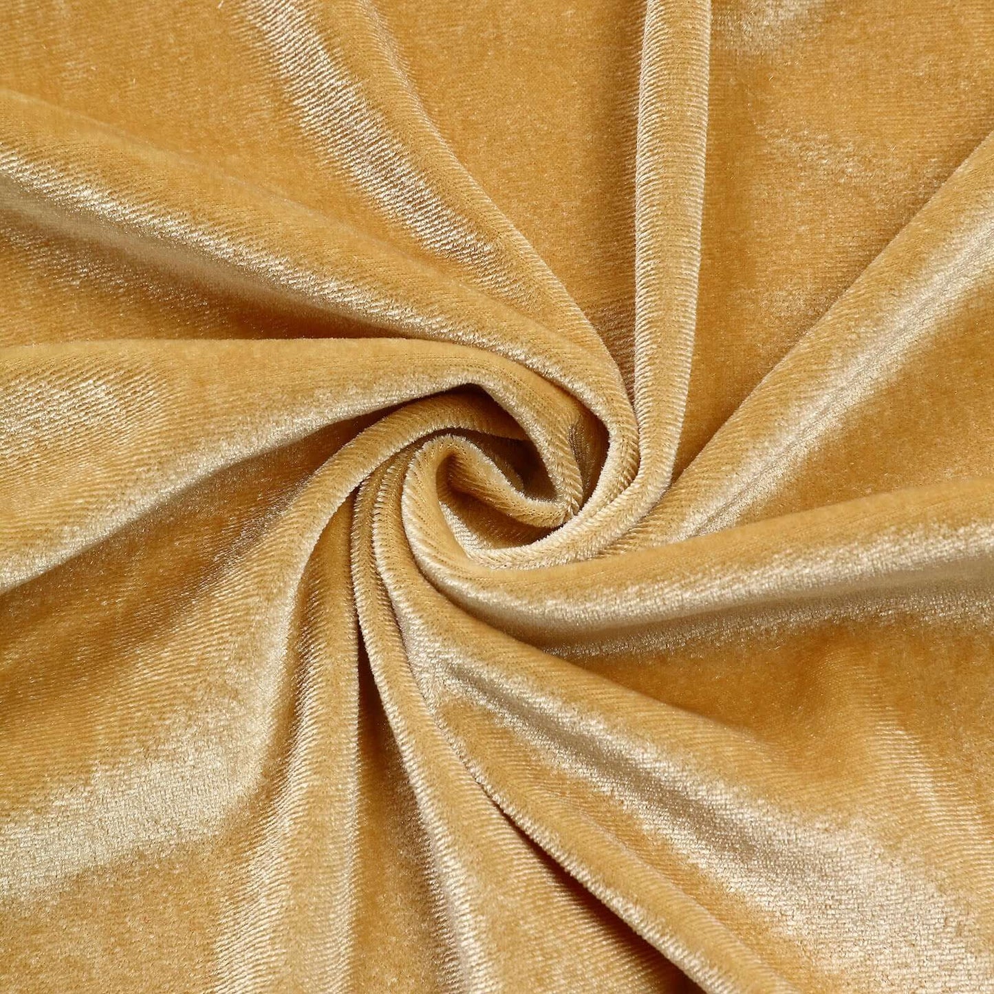 7.5ft Champagne Soft Velvet Fitted Round Event Party Backdrop Cover