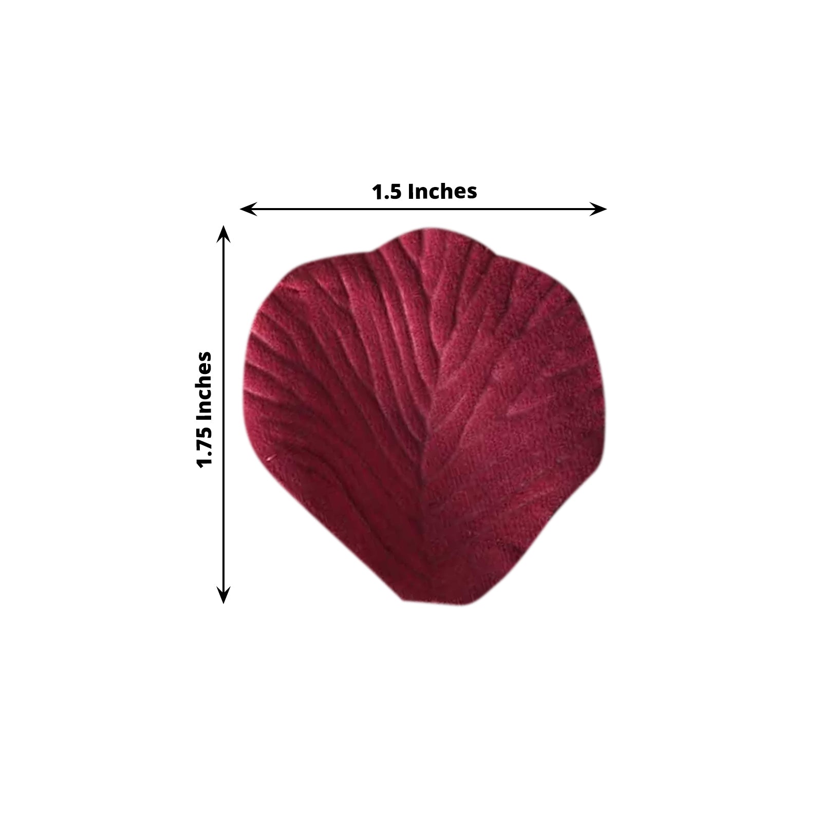 500-Pack Rose Petals Round Design Burgundy Silk Confetti - Decorative Scatters for Tables and Floors