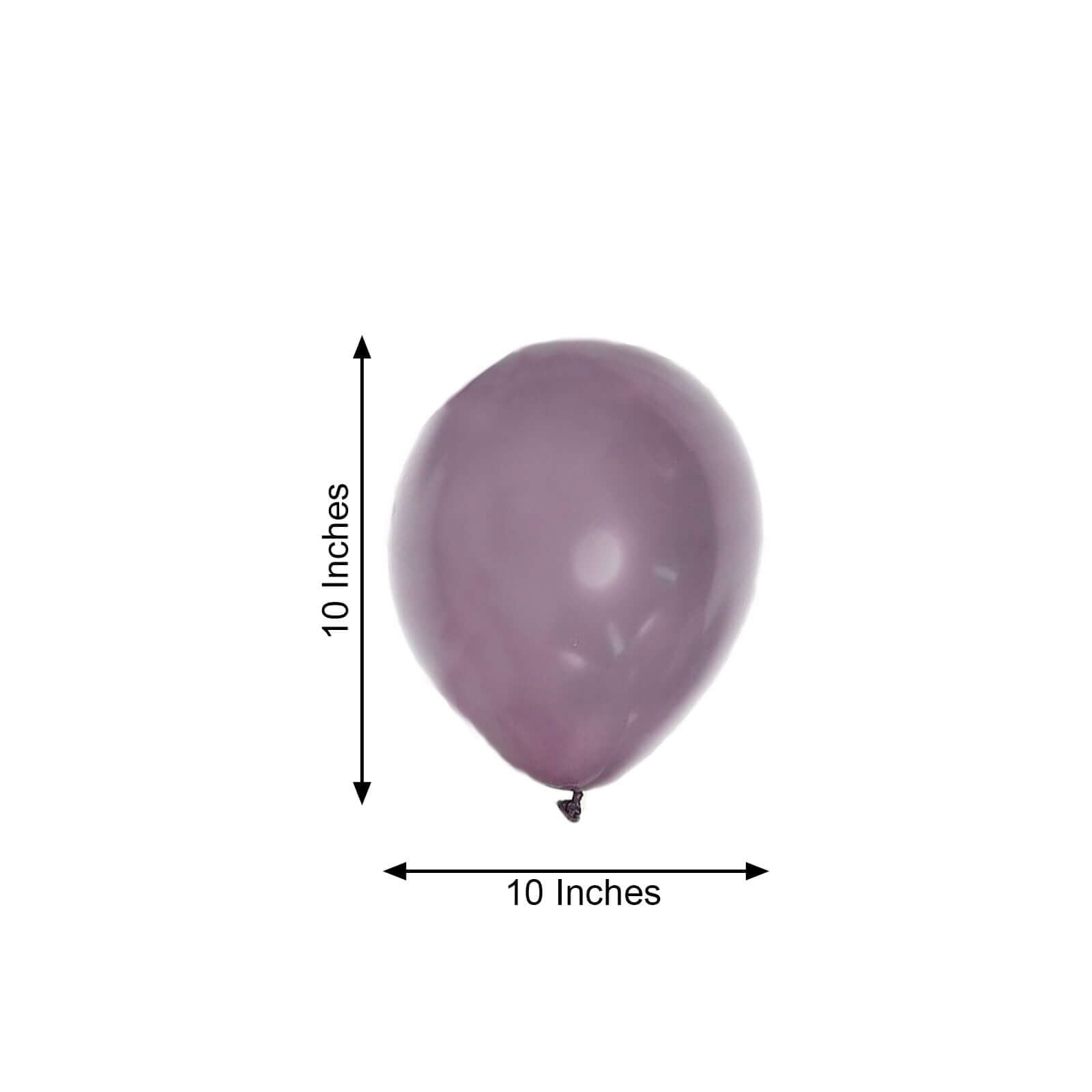 25 Pack 10" Matte Pastel Violet Amethyst Helium Air Latex Balloons