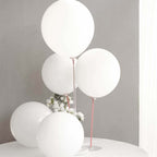 10 Pack 18" Matte Pastel White Helium or Air Latex Party Balloons - Bell Racket Store