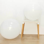 10 Pack 18" Matte Pastel White Helium or Air Latex Party Balloons - Bell Racket Store