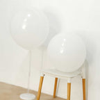 10 Pack 18" Matte Pastel White Helium or Air Latex Party Balloons - Bell Racket Store