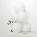 10 Pack 18" Matte Pastel White Helium or Air Latex Party Balloons - Bell Racket Store