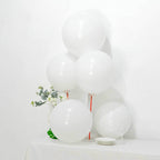 10 Pack 18" Matte Pastel White Helium or Air Latex Party Balloons - Bell Racket Store