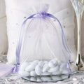 10 Pack 5"x7" Lavender Lilac Organza Drawstring Wedding Party Favor Gift Bags