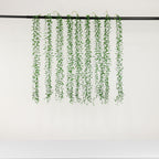 10 Pack Artificial Hanging Vines Weeping Willow Leaves with Stems, Fake Ivy Greenery Garland for Backdrop Wall Decor - 3.5ft - Bell Racket Store