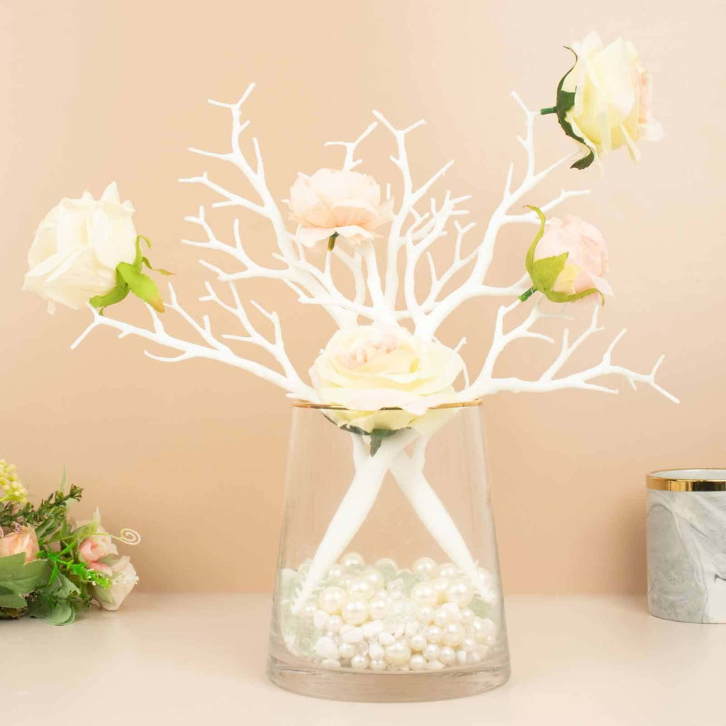 10-Pack Artificial Manzanita Tree Branch White for Vase Filler Home Wedding Centerpiece Ornament 14"