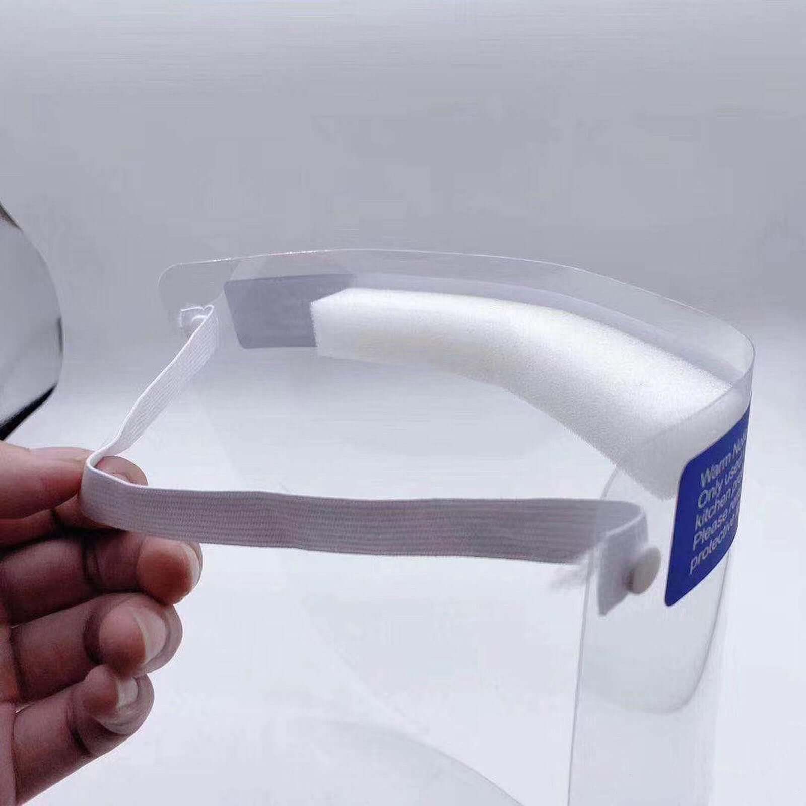 10 Pack Bulk Protective Disposable Face Shield Mask with Elastic Band and Comfort Sponge - Protects from Sneezing, Splash, Droplets - Bell Racket Store