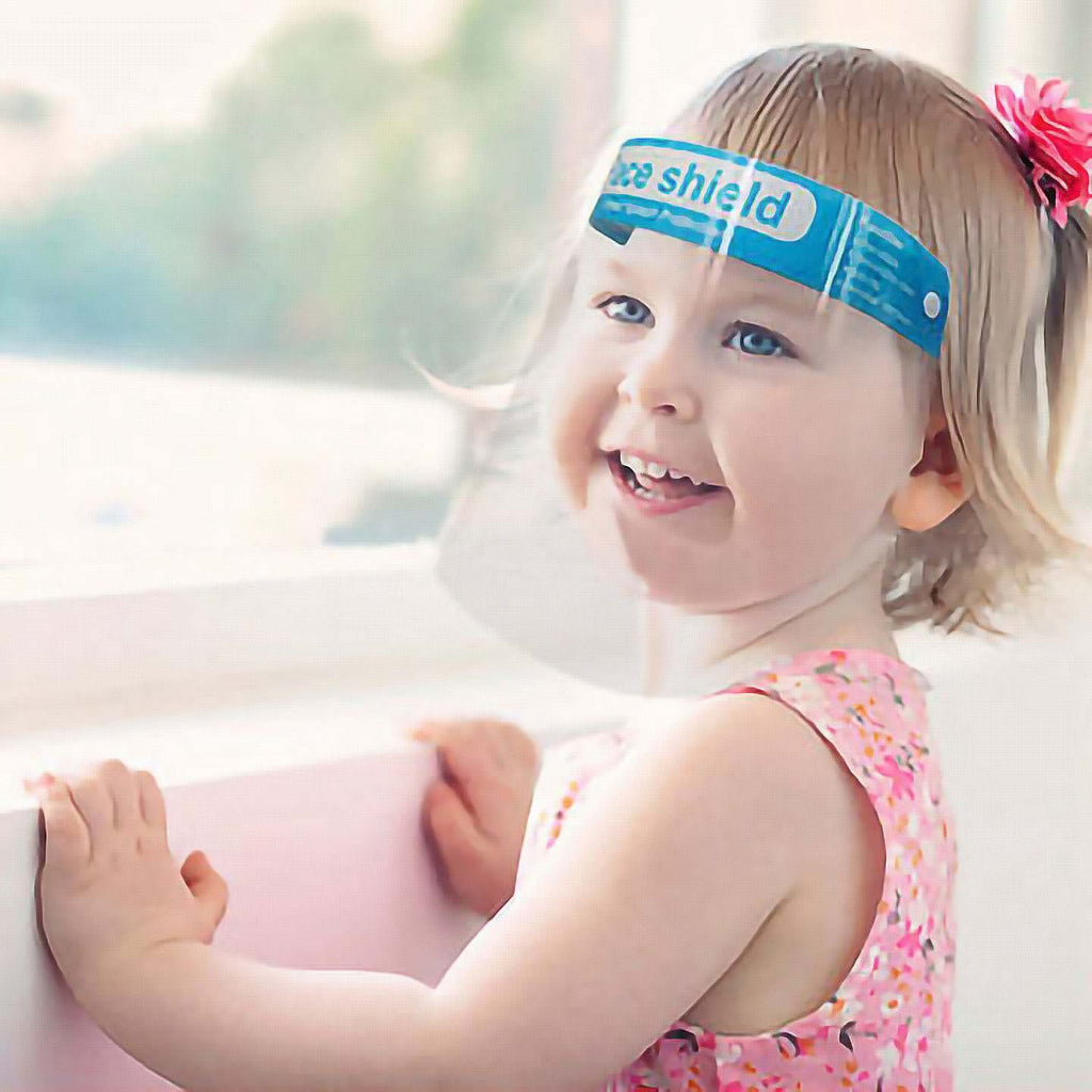 10 Pack Bulk Protective Disposable Face Shield Mask with Elastic Band and Comfort Sponge - Protects from Sneezing, Splash, Droplets - Bell Racket Store