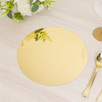10 - Pack Candle Plate Centerpiece Bases Circle Acrylic Mirror Tray Gold Round - Event Decor 10" - Bell Racket Store
