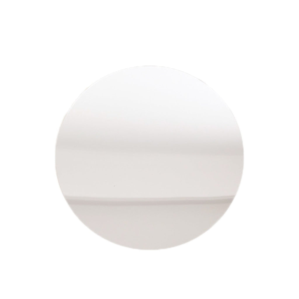 10 - Pack Candle Plate Centerpiece Bases Circle Acrylic Mirror Tray Silver Round - Event Decor 8" - Bell Racket Store