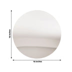 10 - Pack Candle Plate Circle Acrylic Mirror Tray Silver Round - Event Display Decor 16" - Bell Racket Store