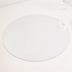 10 - Pack Candle Plate Circle Acrylic Mirror Tray Silver Round - Event Display Decor 16" - Bell Racket Store