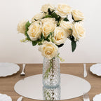 10 - Pack Candle Plate Circle Acrylic Mirror Tray Silver Round - Event Display Decor 16" - Bell Racket Store