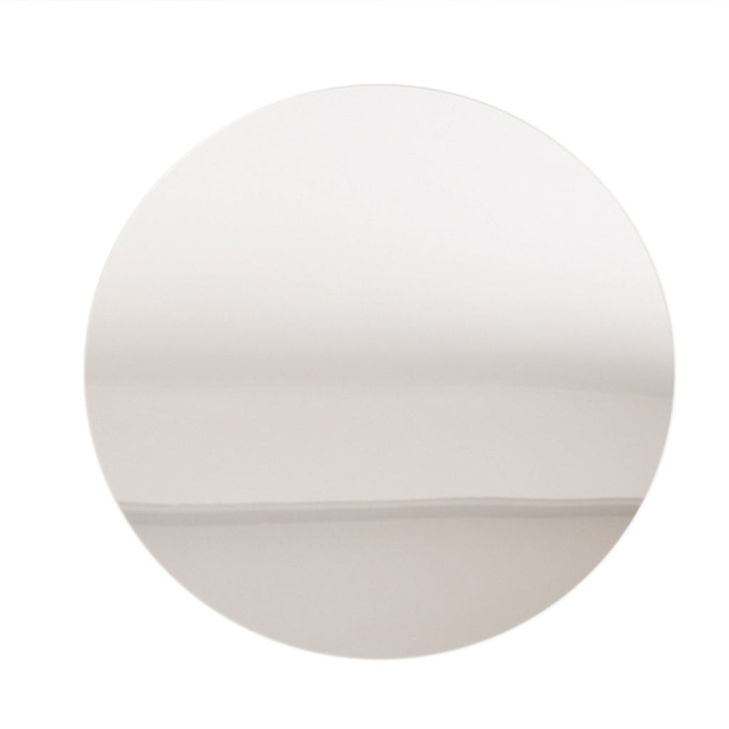 10 - Pack Candle Plate Table Setting Circle Acrylic Mirror Tray Silver Round - Event Centerpiece Decor 12" - Bell Racket Store