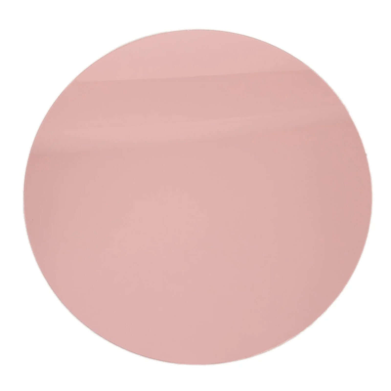 10 - Pack Dining Plate Chargers Decorative Acrylic Mirror Rose Gold Round - Lightweight Event Display 13" - Bell Racket Store